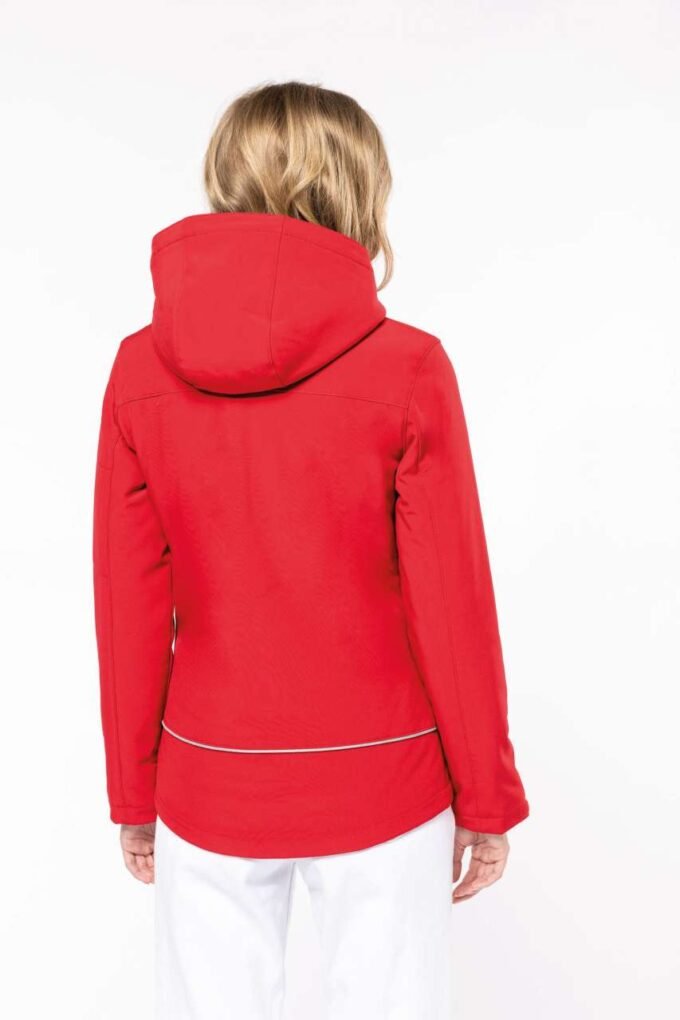 LADIES’ HOODED SOFTSHELL LINED PARKA - Image 3