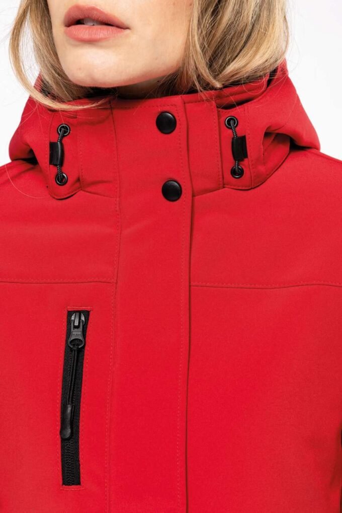 LADIES’ HOODED SOFTSHELL LINED PARKA - Image 10