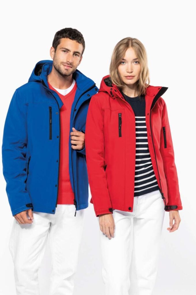 LADIES’ HOODED SOFTSHELL LINED PARKA - Image 6
