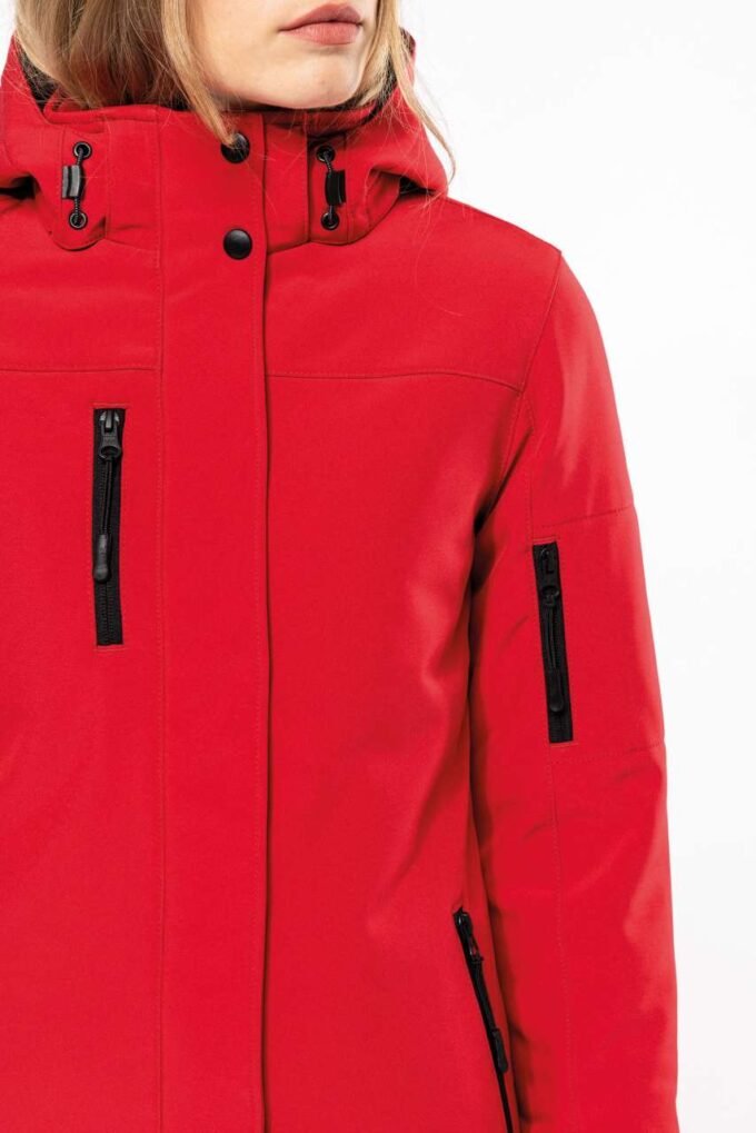 LADIES’ HOODED SOFTSHELL LINED PARKA - Image 11