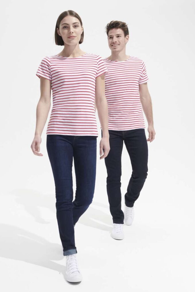 SOL'S MILES WOMEN - ROUND NECK STRIPED T-SHIRT - Image 3
