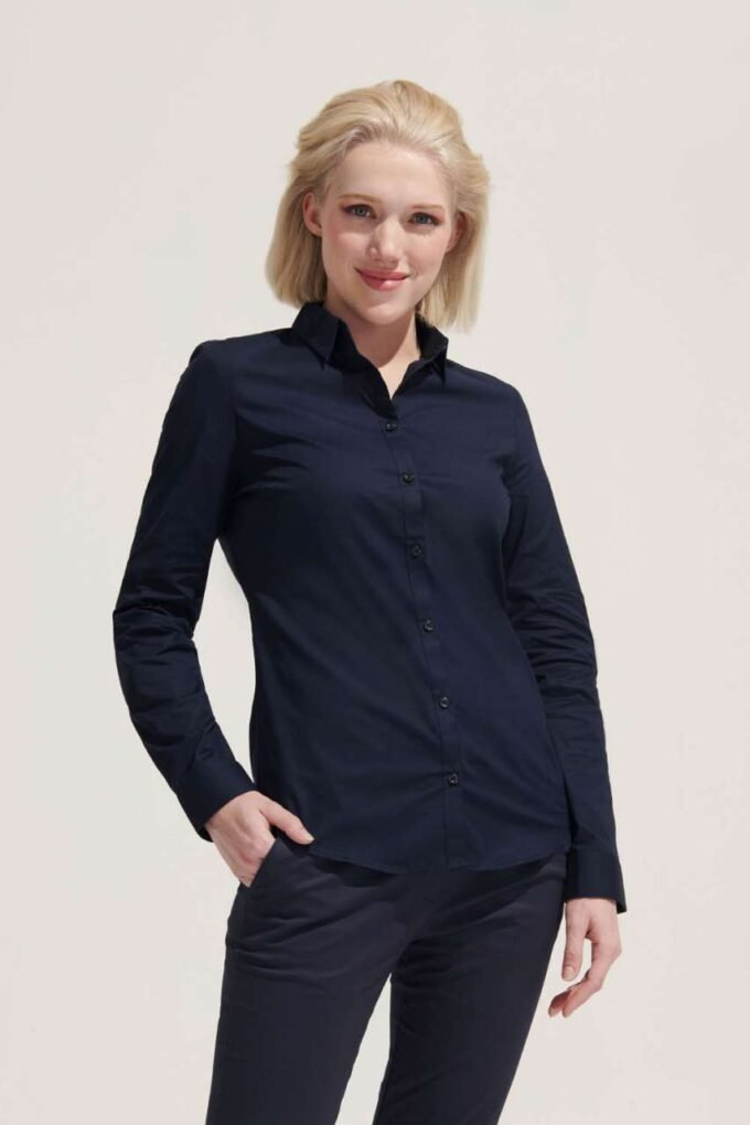 SOL'S BLAKE WOMEN - LONG SLEEVE STRETCH SHIRT - Image 2