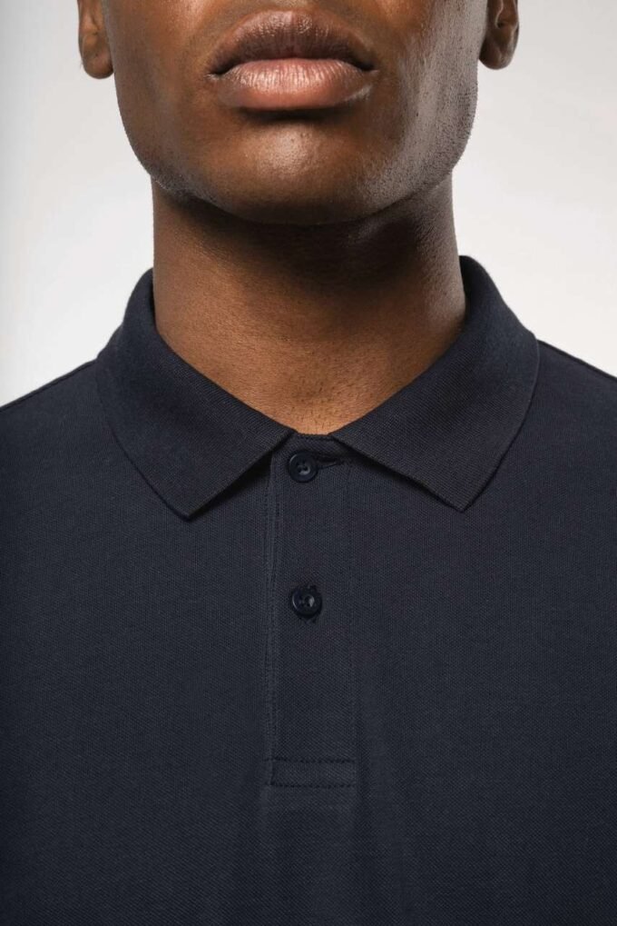MEN’S ORGANIC 180 PIQUÉ POLO SHIRT LONG SLEEVES - Image 4