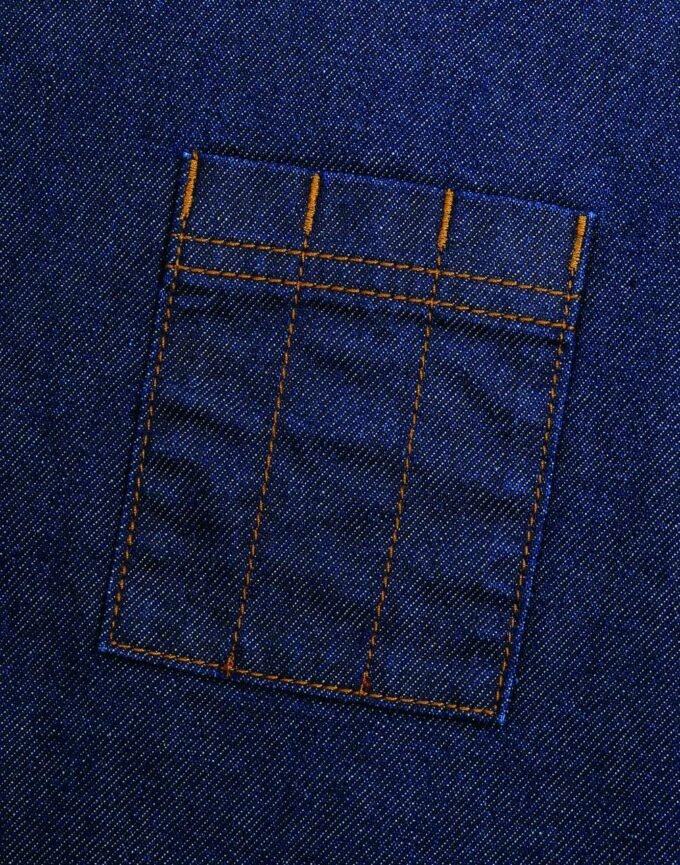 'DIVISION' WAXED LOOK DENIM WAIST APRON - Image 2