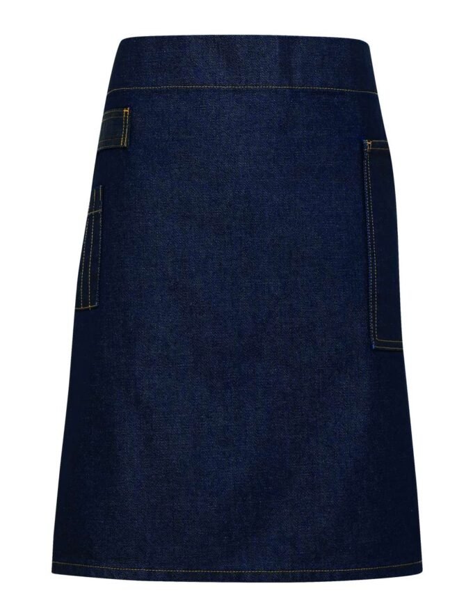 'DIVISION' WAXED LOOK DENIM WAIST APRON - Image 5
