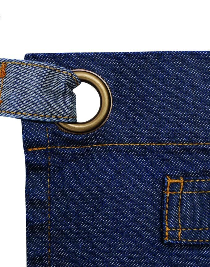 'DIVISION' WAXED LOOK DENIM WAIST APRON - Image 6